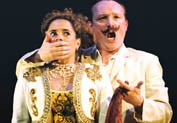 As the Governor in CANDIDE with Donna Bateman (Cunegonde)